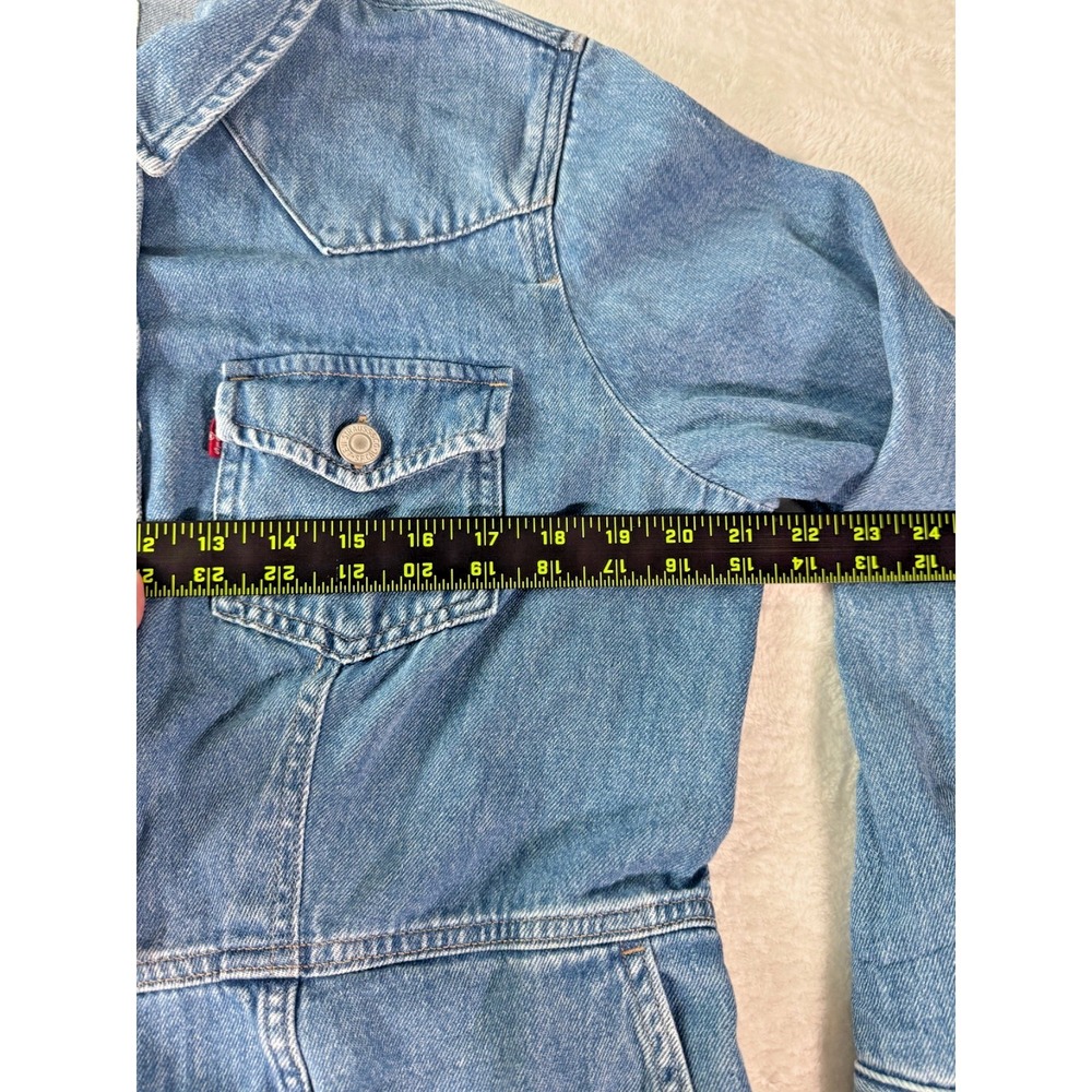 Levis Flynn‎ Western Dress Womens XL Blue Denim Long Sleeves Button Front - Picture 11 of 16